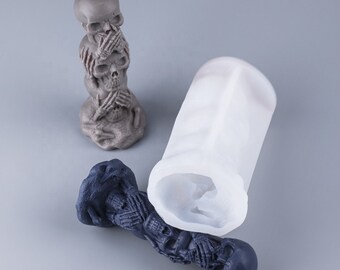 Skull Silicone Mould DIY Craft Candle