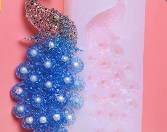 Peacock Resin Mould for DIY Making Craft, Decor, Tool Pendant