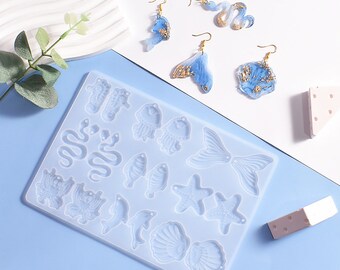 Sea Life Resin Mould Jewelry Earring Pendant