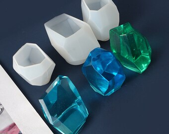 Set of 3 Gem Stone Resin Mould