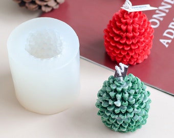 3D Pine Cone Silicone Mould for Candle, Soap, Gypsum Diffuser, Chocolate, Fondant