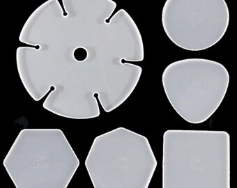 Set of 6 Large Wine Glass Holder Coaster Resin Mould