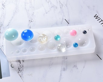 Mixed Half Round Jewelry Resin Silicone Mould DIY craft, Earring, Pendant, Jewelry