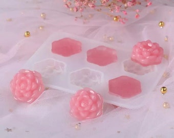 Flower pendant resin silicone mould DIY craft