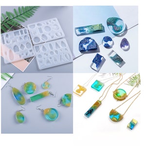 Mixed Shape Beach Lsland Jewelry Resin Silicone Mould