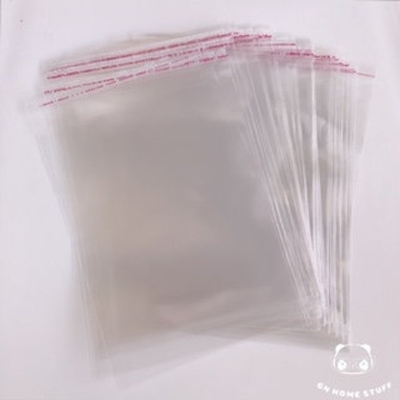 100pcs Peel & Seal Cellophane Bags 23cm X 15cm Multi-purpose Bags