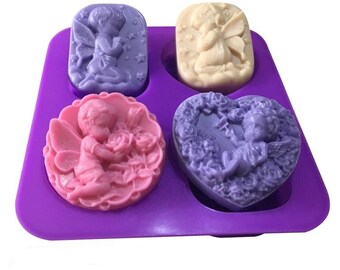 Little Angels Silicone Mould Chocolate Jelly Pudding DIY Craft Soap Plaster