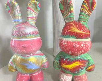 Handmade Decorated Rabbit, Figurine , Home Decor