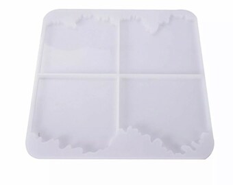 Wave Square Triangle Coasters Resin Mould