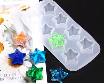 Five-Pointed Star Resin Mould DIY Craft Jewelry Keychain Pendant