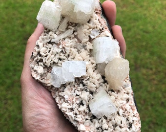 Apophyllite Stilbite Cluster /Natural Apophyllite Stilbite Cluster