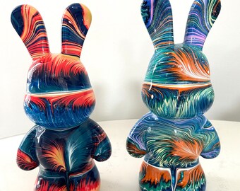 Handmade Decorated Rabbit,  Figurine , Home Decor