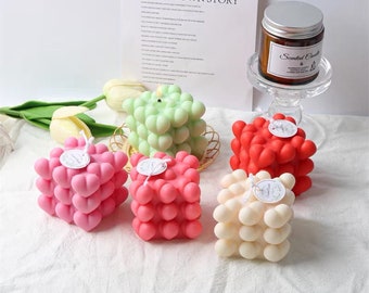 Heart Shape Bubble Cube Silicone Mould