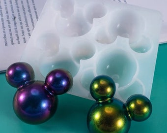 Mickey Mouse Resin Mould DIY Craft Pendant Keychain
