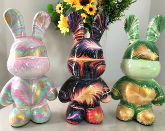 33cm Large Handmade Decorated Rabbit, Figurine, Home Decor