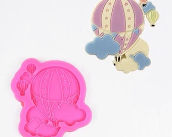 Hot Air Balloon Silicone Mould Chocolate Fondant DIY Craft Polymer Clay Crystal Epoxy Gypsum Diffuser