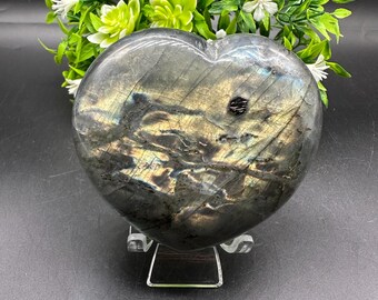 Labradorite Heart