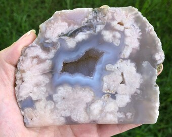 Matte Flower Agate Slab / Cherry Blossom Agate Slab / Sakura Agate Slab