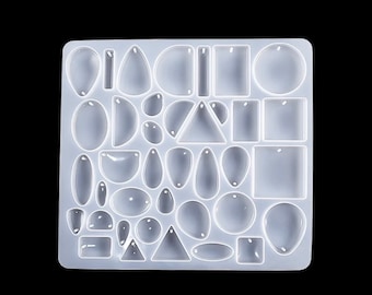 Mixed Shapes Jewelry Resin Silicone Mould for DIY Craft, Pendant, Jewelry Making