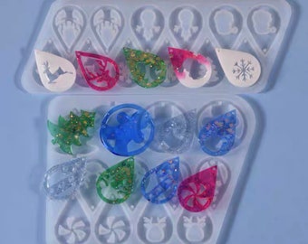 Christmas Jewelry Resin Mould / Earring Resin Mould
