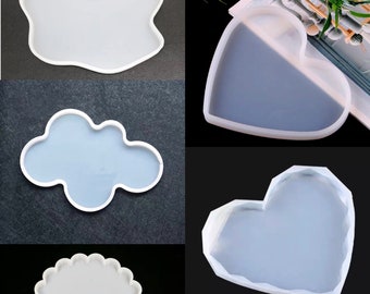 Coaster Tray Resin Silicone Mould DIY Craft, Coaster, Decoration
