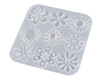 Flowers Resin Mould Jewelry Earring Pendant