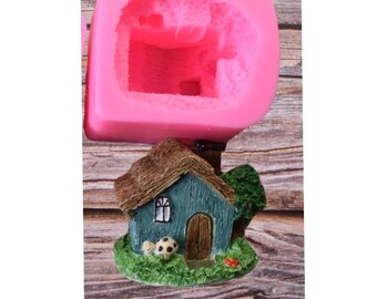 3D House Silicone Mould Chocolate, Fondant, DIY Craft, Candle, Soap, Polymer Clay, Gypsum Diffuser