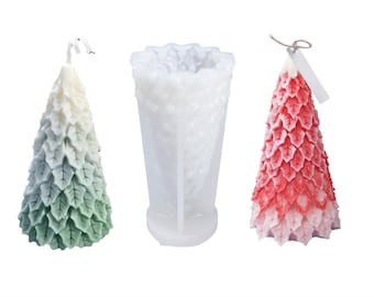 Large Christmas Tree Silicone Mould DIY Craft Candle Soap