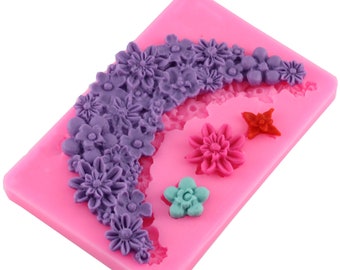 Flower Moon Silicone Mould for Cake Decoration DIY Craft Tool