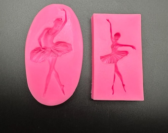 Ballerina Silicone Mould for Chocolate, Fondant, DIY Craft, Candle, Soap, Resin, Polymer Clay, Gypsum Diffuser