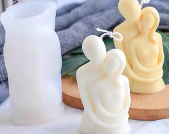 Large Couple Shape Silicone Mould DIY Craft Candle Soap Plaster