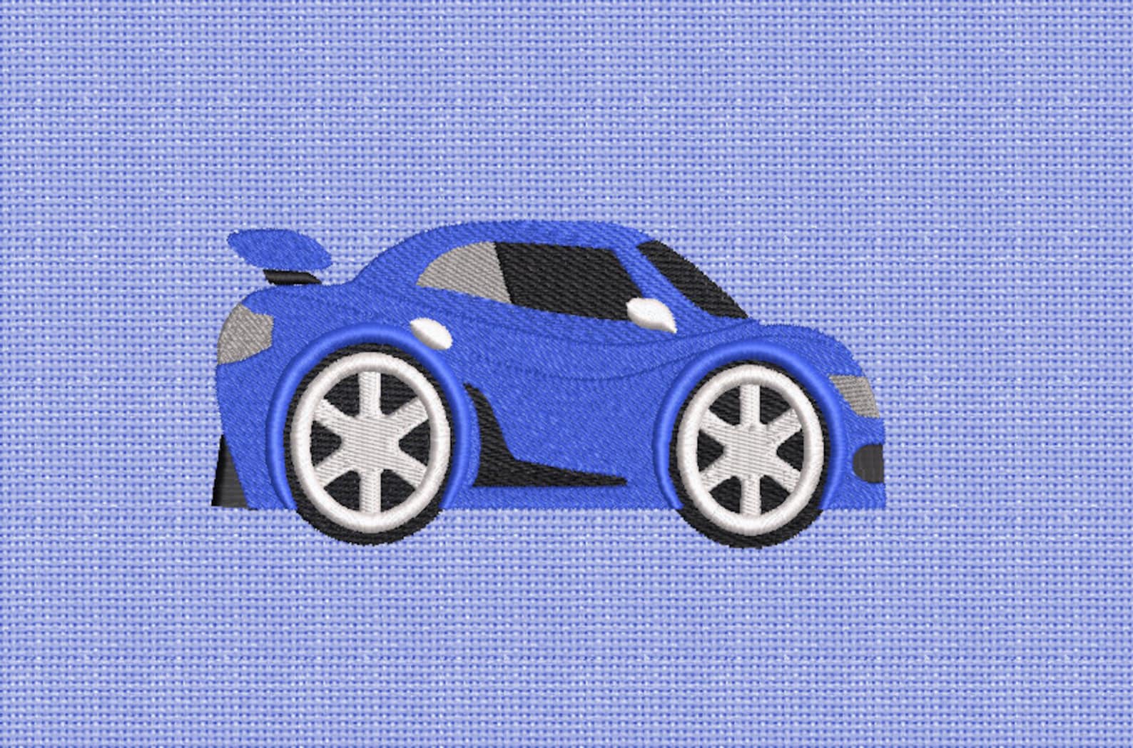 Sport car machine embroidery design cute car embroiderys  etsy