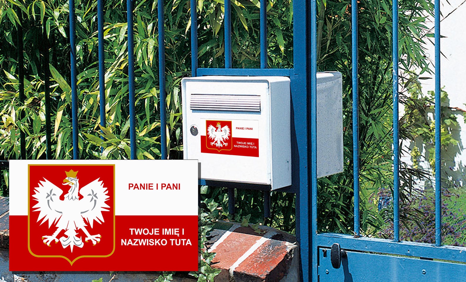 Plaque / Flags for Mailboxes, Your Name on Your Flag to Stick on Your