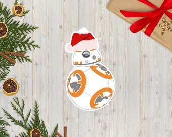 Droid Weihnachten - Blasenfreie Aufkleber