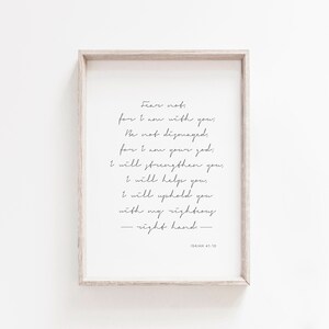 Isaiah 41:10 Scripture Print | Holding Hands Line Art (Digital Download) image 5