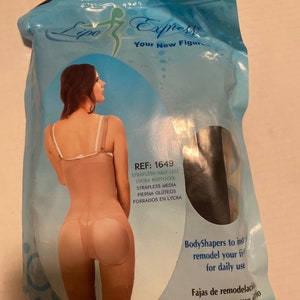 Lipo Express Bodyshaper in Lycra senza spalline Faja - 5XL