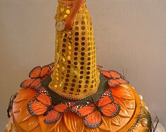 Oshun- Sopera for Oshun, hand painted and decorated