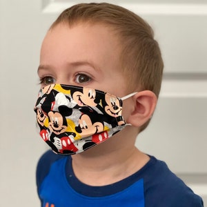 Adjustable Toddler and Kids Face Mask 100% Cotton