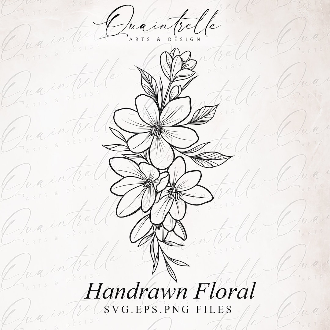 Primrose Flower SVG, Violet Flower SVG, February Birth Month Flowers