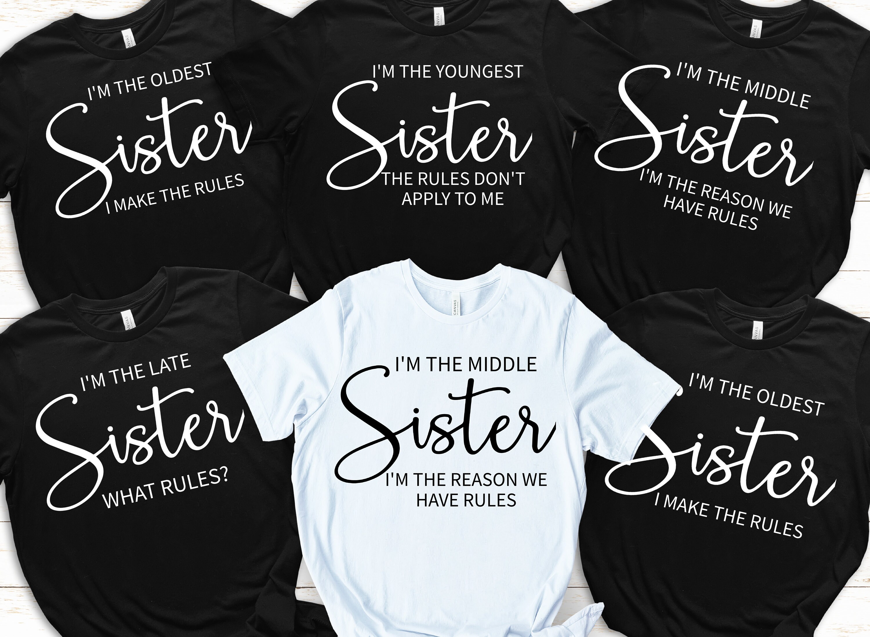 Funny Sisters Matching T-shirts: Sibling Reunion Tees - Etsy