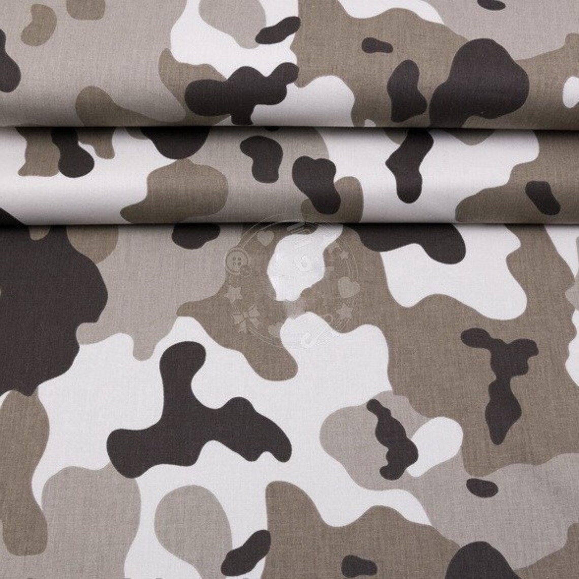Camouflage Fabric Brown Camo Fabric Cotton Camouflage 100 Etsy
