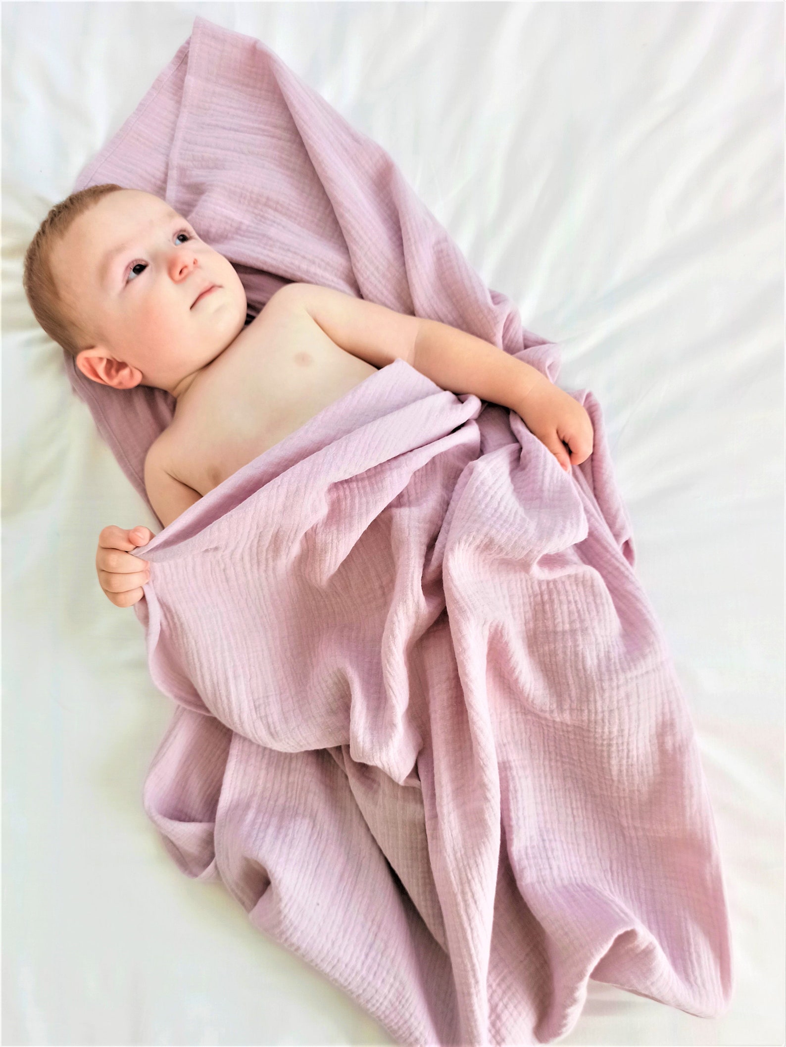 Double Gauze Baby Muslin Crinkle Swaddle Blanket Gift for Etsy