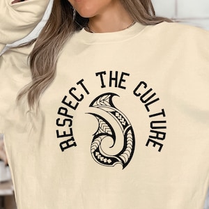 respect the culture polynesian tribal hook tattoo T-Shirt, beach vacation, ocean lover, ocean waves, summer vacation, vacation shirt