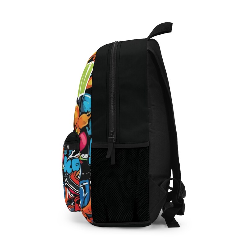 Custom Graffiti Name Laptop Backpack, School Bag, Graffiti Painted ...