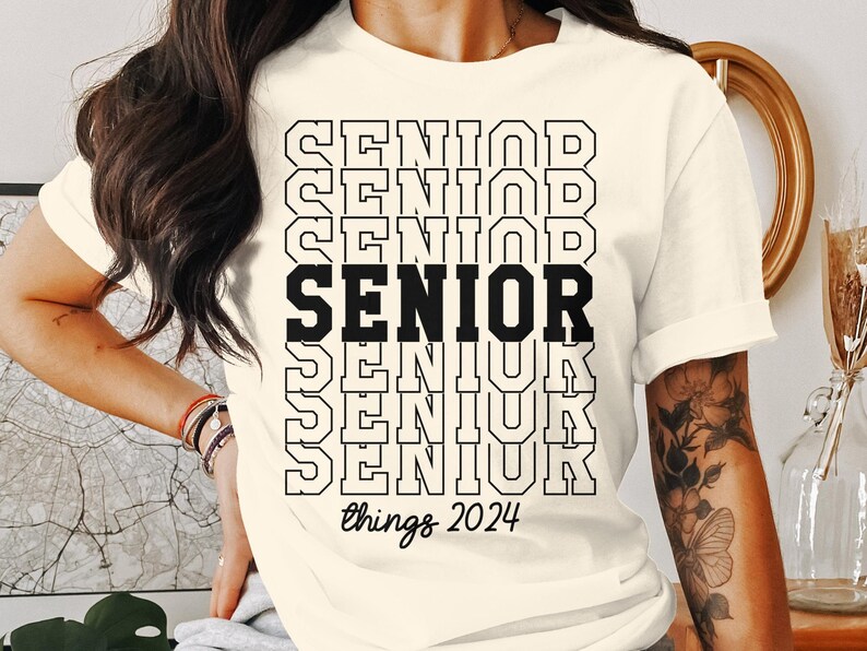 Senior Things 2024 Tshirt, High School Graduation Tee, Class of 2024 Senior Shirt, Graduate