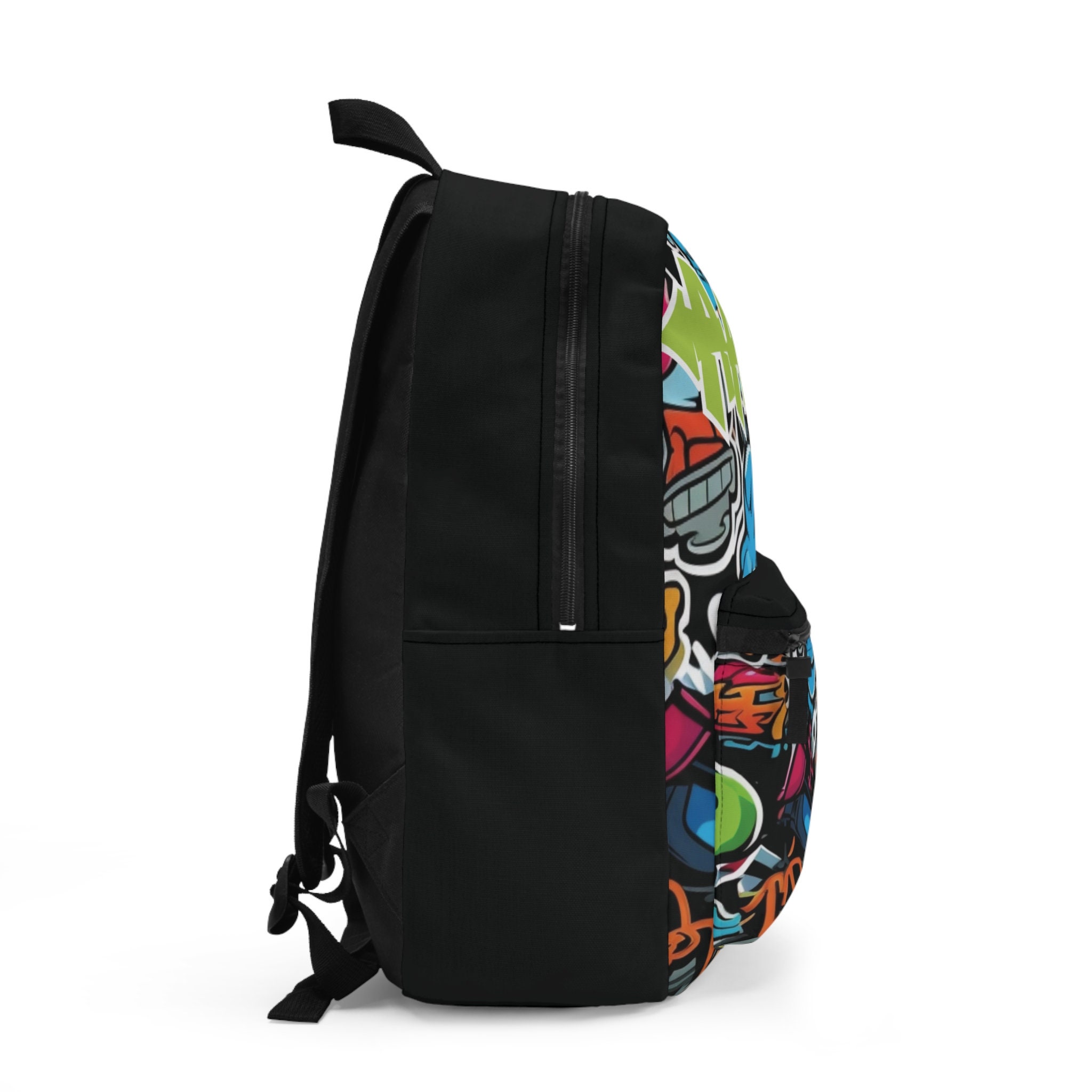 Custom Graffiti Name Laptop Backpack, School Bag, Graffiti Painted ...