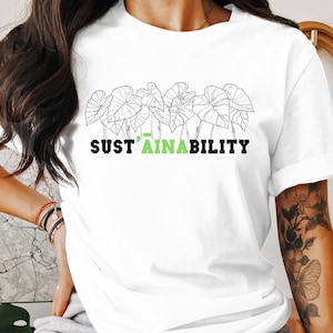 Sustainability Hawaiian Kalo Patch Taro Garden T-Shirt Zen Chillin' Aloha Shirt Gift for Her Hawaii Shirt Gift for Him