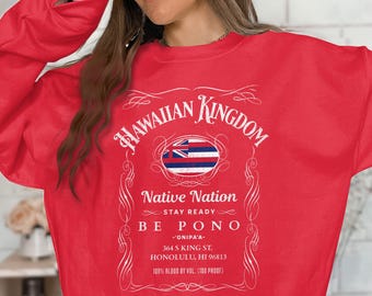 Hawaiian Kingdom Shirt, Native Nation Be Pono Tee, Hawaii Pride Graphic T-Shirt, Kanaka Maoli Gift, Unisex Aloha T-Shirt