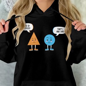 Triangle, Circle, Math Shapes, Math Teacher Hoodie, School Teacher Shirt, Teacher Gift T-Shirt, Funny Math Tee, Teacher Gift for Math