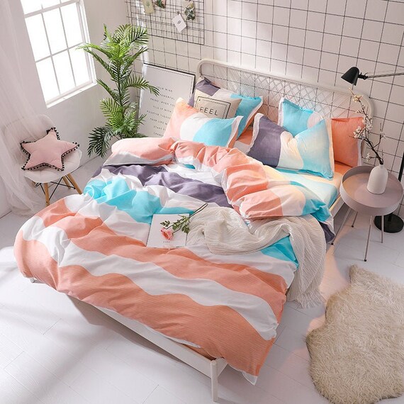 Futon cover set nice stripe futon cover cover pillow case Etsy